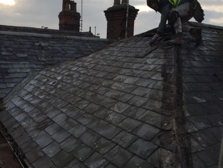 Reroofing Slate Roof